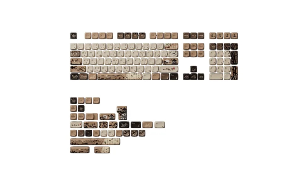 Akko Mountain Seclusion Keycap Set 140-key