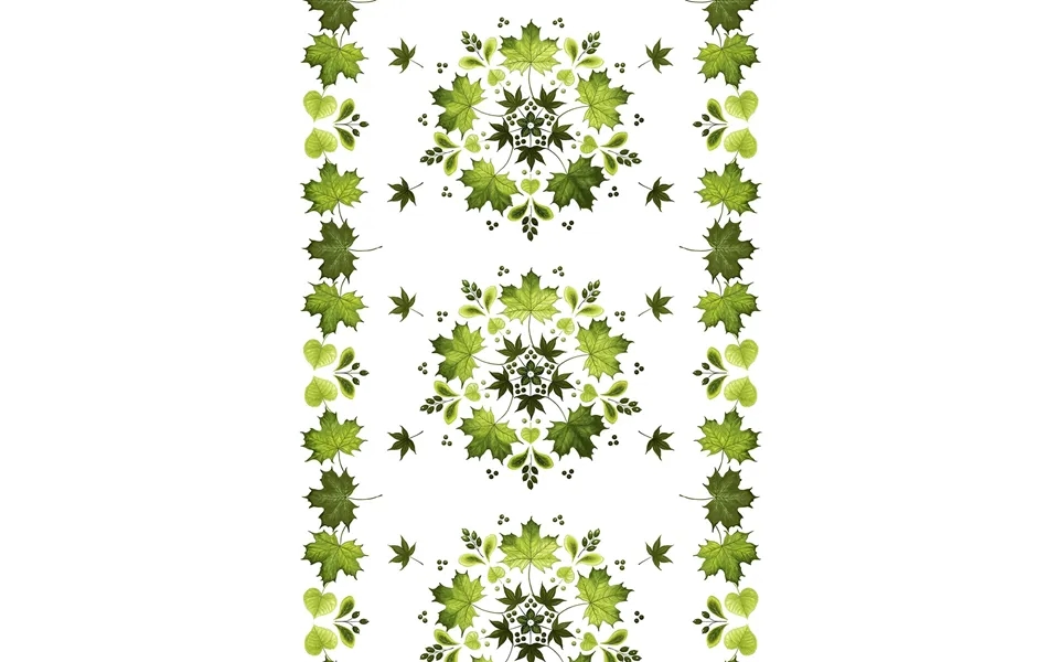 Arvidssons Textil Lövkrans Oilcloth Green