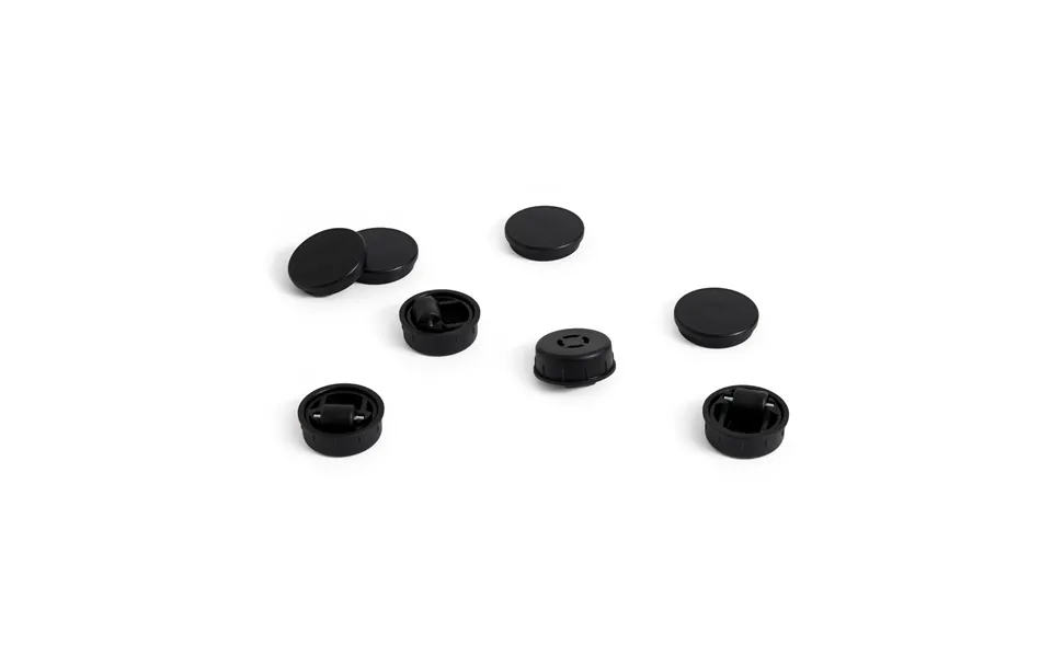 Hay Facet Cabinet Feet And Wheels 4-pack Black