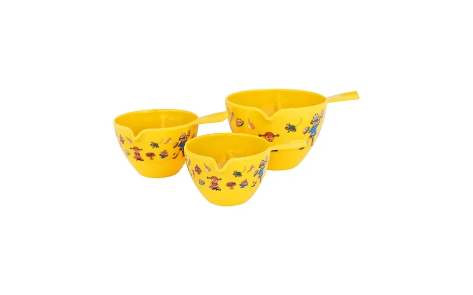 Martinex Pippi Baking Measuring Bowls Yellow