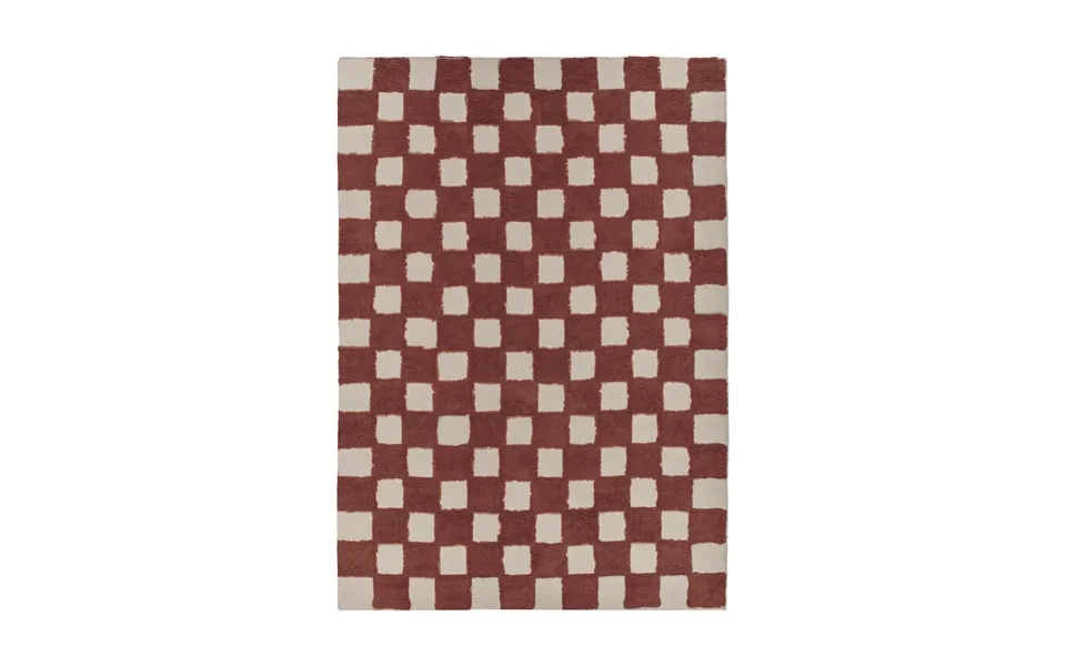 Scandi Living Checker Play Mat 170x240 Cm Rust