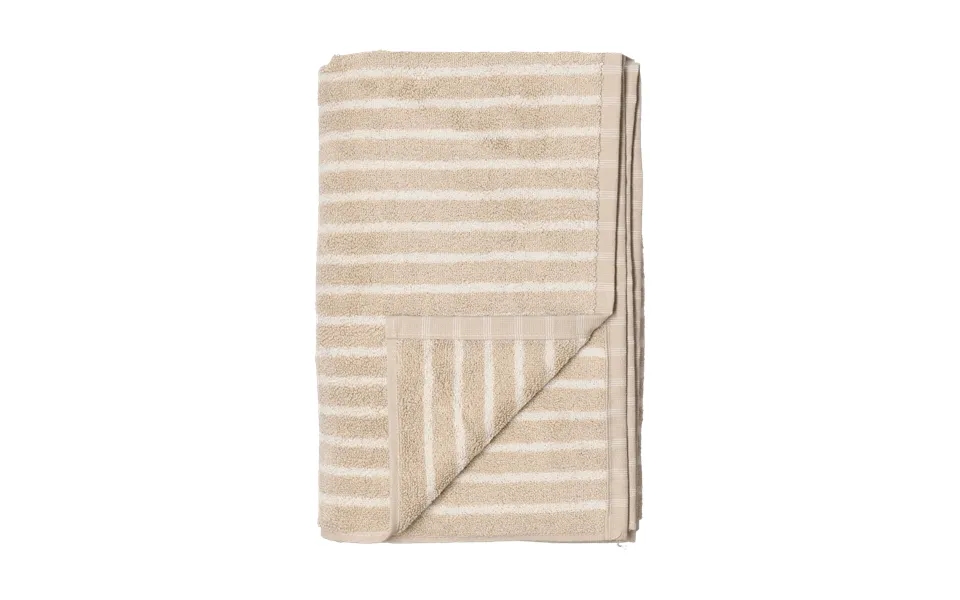 Scandi Living Drift Towel 50x70 Cm Beige-white