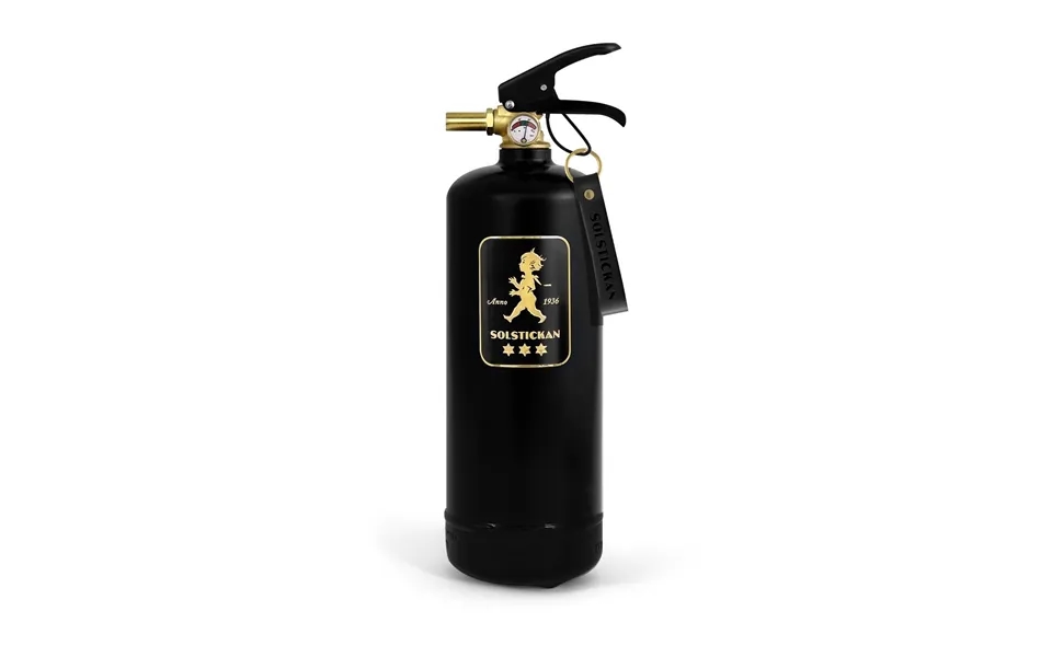 Solstickan Design Solstickan Fire Extinguisher 2 Kg Black-gold