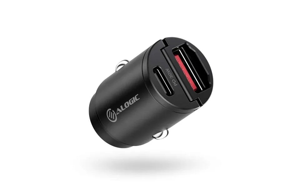 Alogic 30w Rapid Power Mini Car Charger With Usb-c And Usb-a