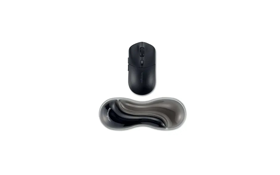 Kensington K62438ww Slim Duo Gel Mouse Trackball Grey Wrist Rest