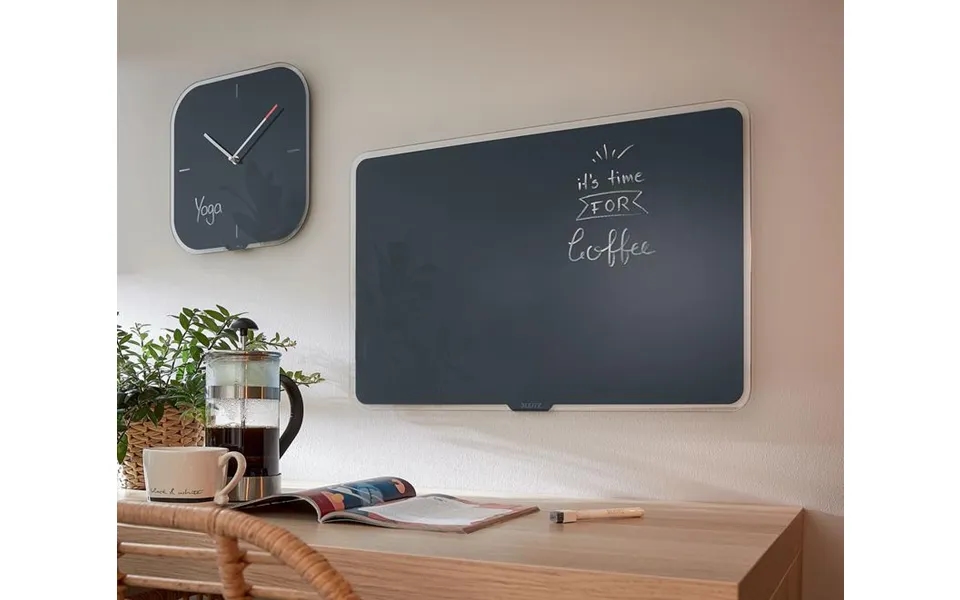 Leitz Cosy Magnetic Glass Whiteboard 80 X 60 Cm Velvet Grey