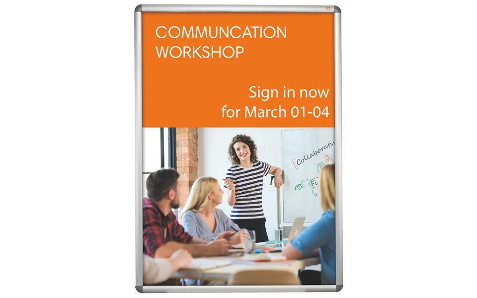 Nobo 1902208 A0 Clip Frame Silver And Grey