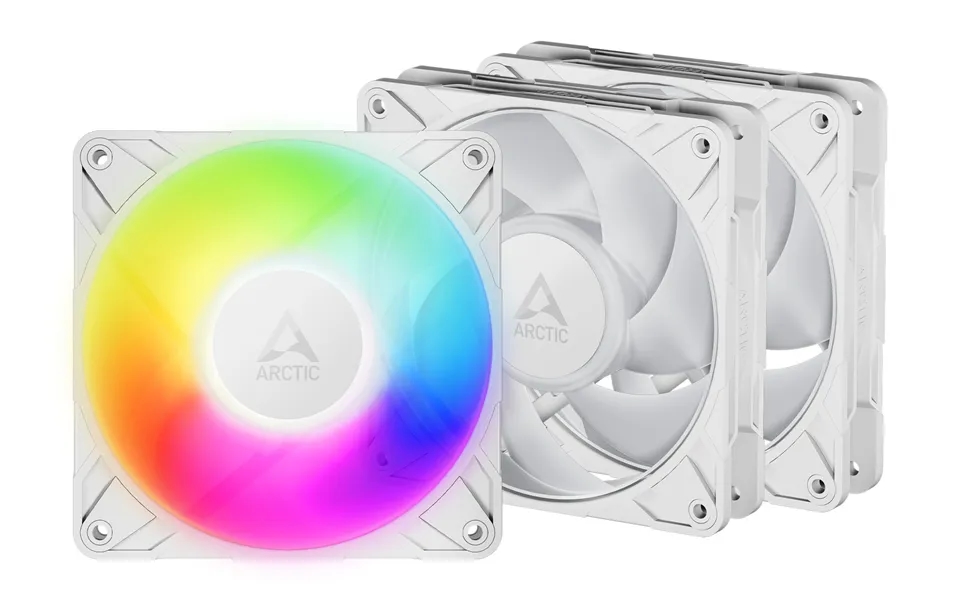Arctic Freezer P12 Pro A-rgb White - 3 Pack 120 Mm A-rgb Pwm Fan Wit
