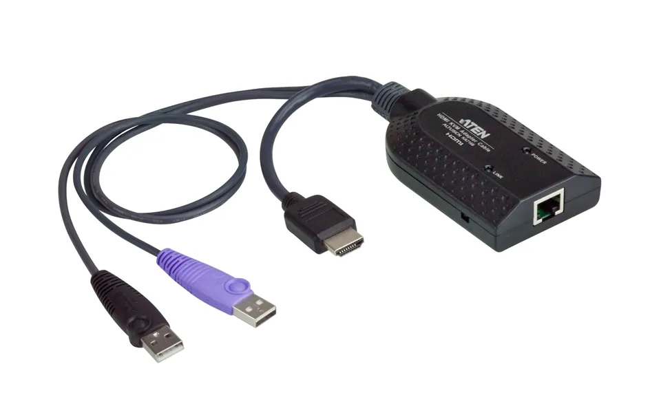 Aten Usb - Hdmi To Cat5e 6 Kvm Adapter Cable Cpu Module