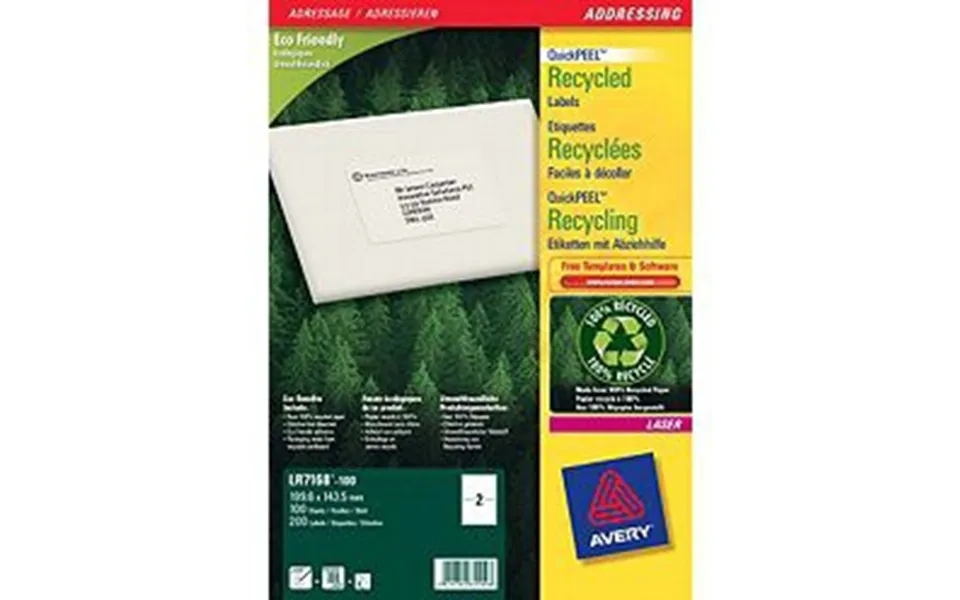 Avery Quickpeel Self-adhesive Label White 200 Pc S