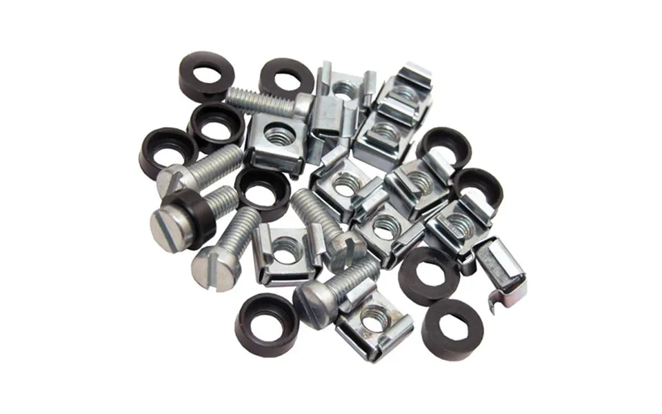 Cablenet Cage Nuts & Screws M6 Silver Pk 50