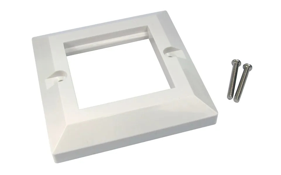 Cables Direct Dual Port Faceplate White