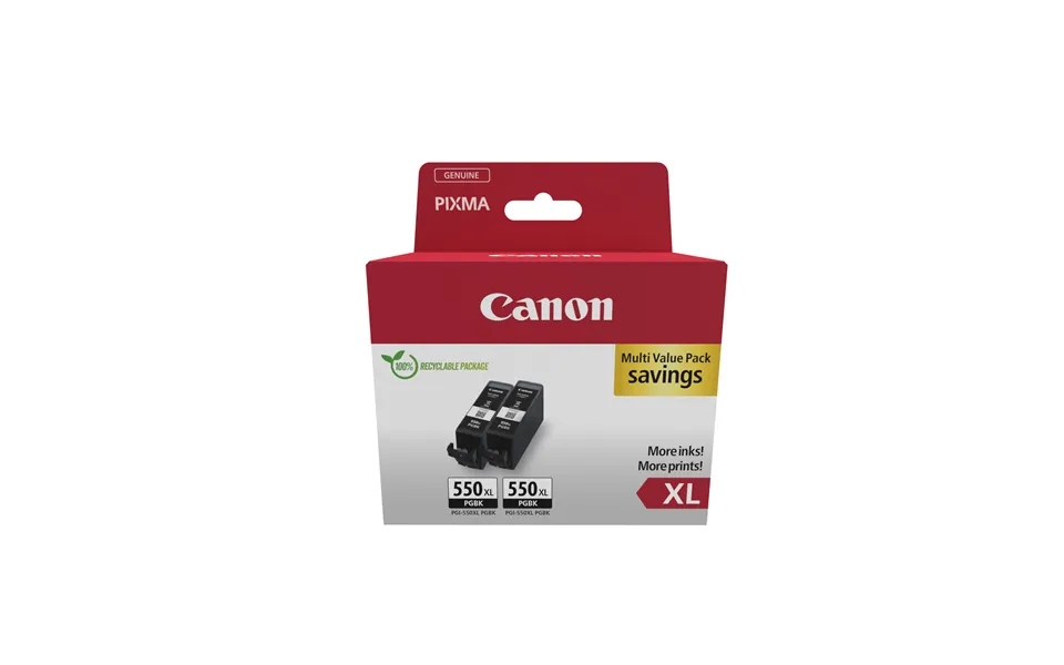 Canon 6431b010 Pgi-550pgbkxl Ink Cartridge Black High-capacity Pigment
