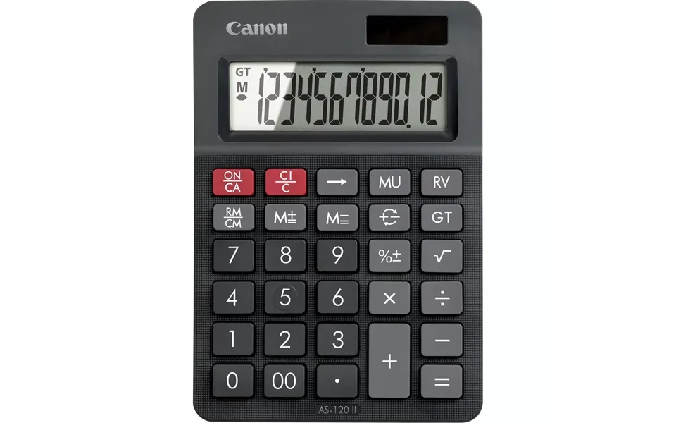Canon As-120 Ii Calculator Desktop Display Black
