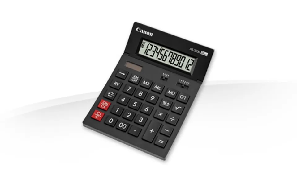 Canon As-2200 Calculator Desktop Display Black