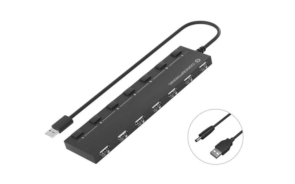 Conceptronic Hubbies 7-port Usb 2.0 Hub