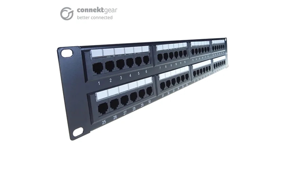 Connektgear 48 Port Patch Panel Cat5e Idc Punch Down 19 Inch