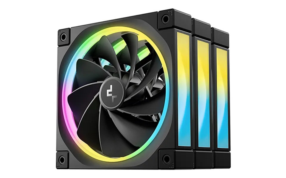 Deepcool Fl12r-3 In 1 Computer Case Fan 12 Cm Black 3 Pc S