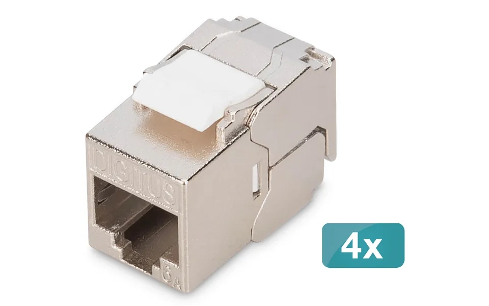 Digitus Cat 6a Compact Keystone Module. Shielded. Tool-free Mounting C