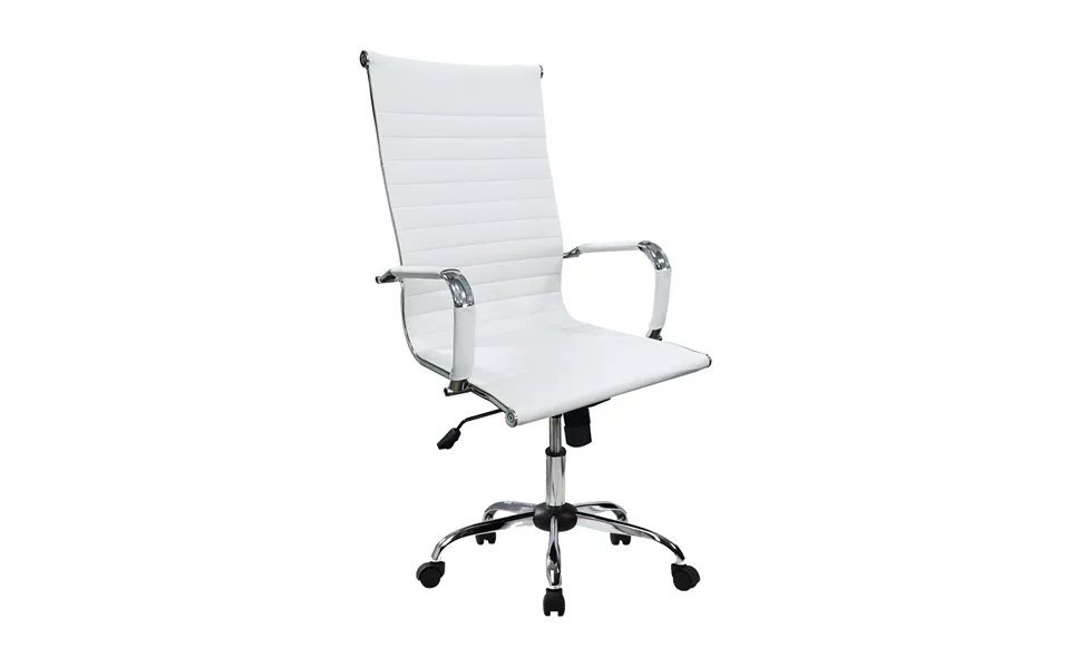 Equip Office Chair. Ribbed Upholstery. High-back. White