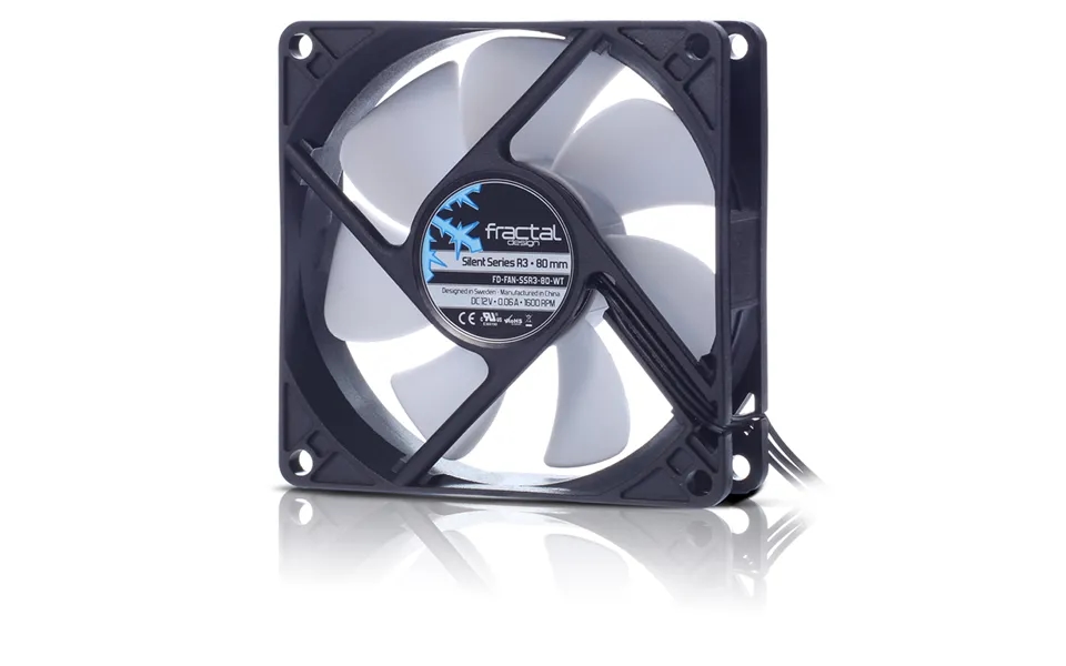 Fractal Design Silent Series R3 80 Mm Computer Case Fan 8 Cm Black