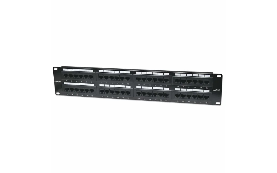 Intellinet Patch Panel. Cat5e. Utp. 48-port. 2u. Black