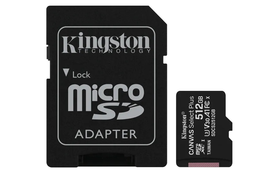 Kingston Technology Canvas Select 512gb Micsdxc Plus 100r A1 C10 Card