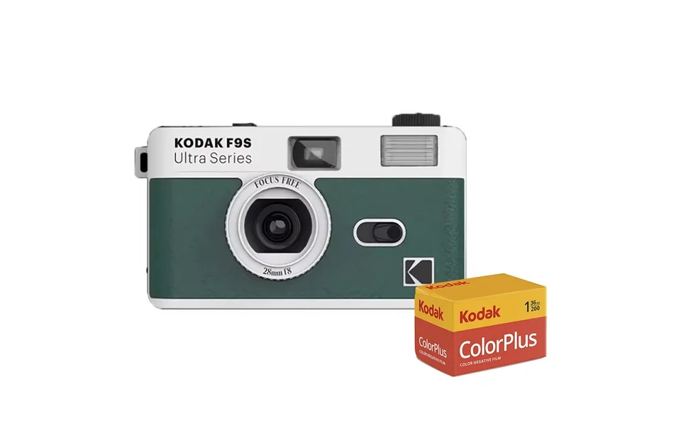 Kodak Ultra F9s Film Camera Reusable 35mm Fixed Focus - Green