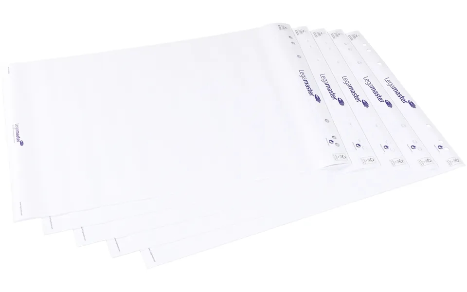 Legamaster Flipchart Paper Pad Plain 5pcs