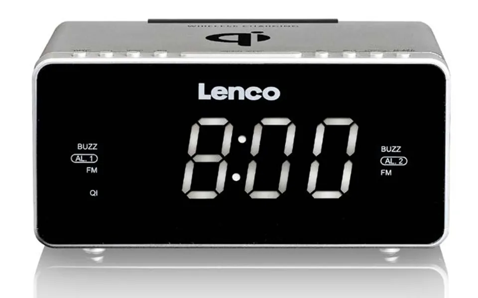 Lenco Cr-550 Clock Digital Silver