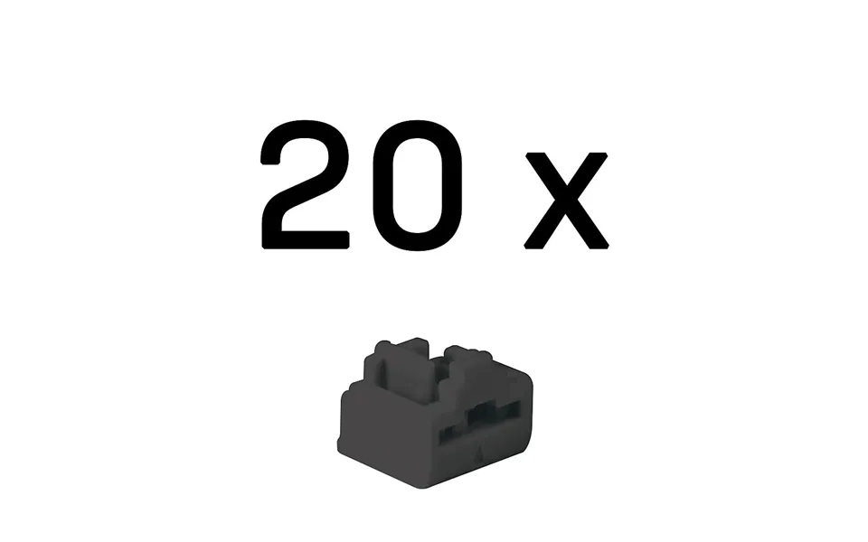 Lindy Rj-45 Port Blockers Without Key - Pack Of 20. Black