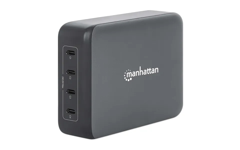Manhattan 4-port Gan Usb Power Delivery Charging Station - 240 W Pd