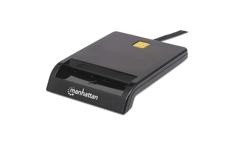 Manhattan Usb-a Contact Smart Card Reader. 12 Mbps. Friction Type Comp