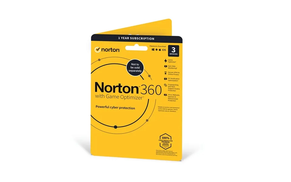 Norton 360 With Game Optimizer 2022. Antivirus Software For 3 Devices