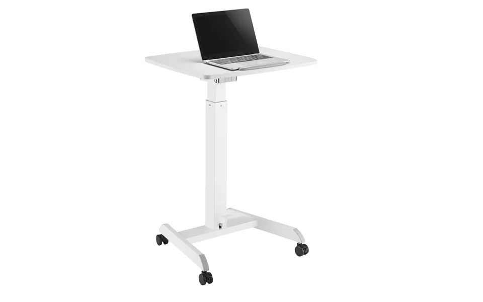 Properav Mobile Sit-stand Desk Workstation - White