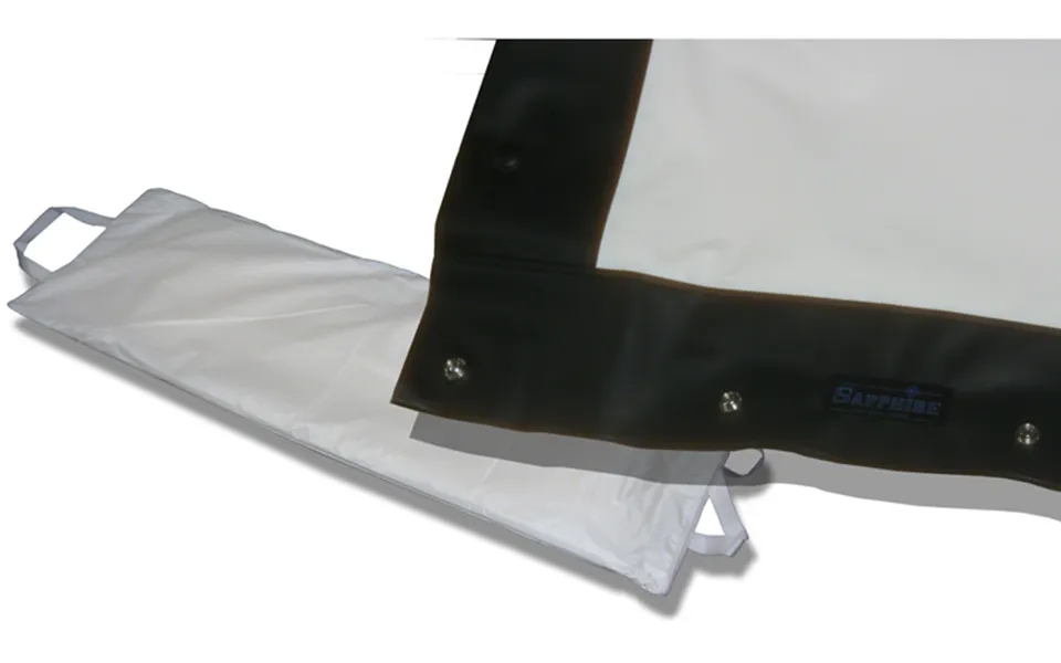 Sapphire Av Sffs404fr-fabric Projection Screen Material Front Pvc Whit