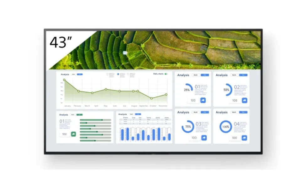 Sony Fw-43bz30l Signage Display Digital Signage Flat Panel 109