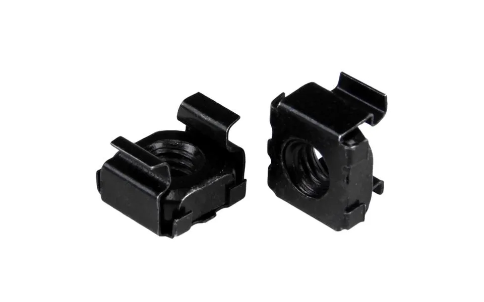 Startech.com M6 Cage Nuts - 50 Pack. Black