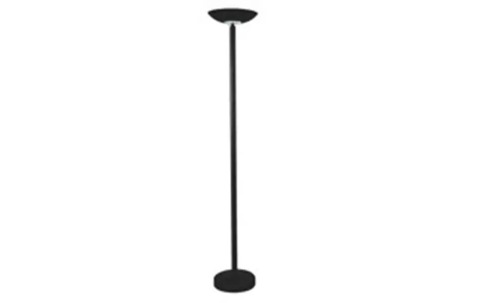 Alba Led Floor Lamp Steel H185cm Head Diameter 35cm Weighted Base Diameter 31cm Black - Ledslim N Uk