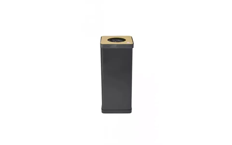 Alba Pbcorbn J Trash Can 50 L Square Acrylonitrile Butadiene Styrene Abs Steel Black
