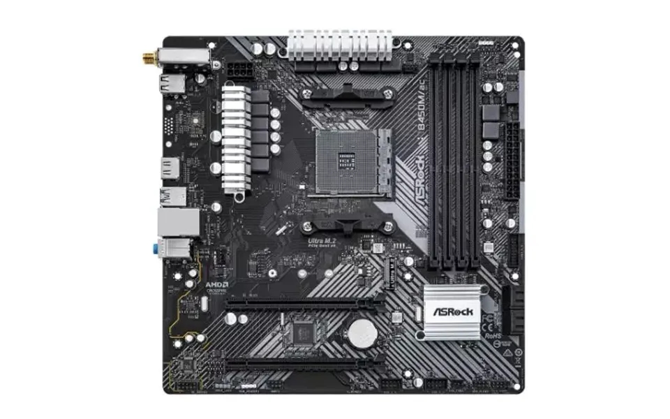 Asrock B450m Ac R2.0 Amd B450 Socket Am4 Micro Atx