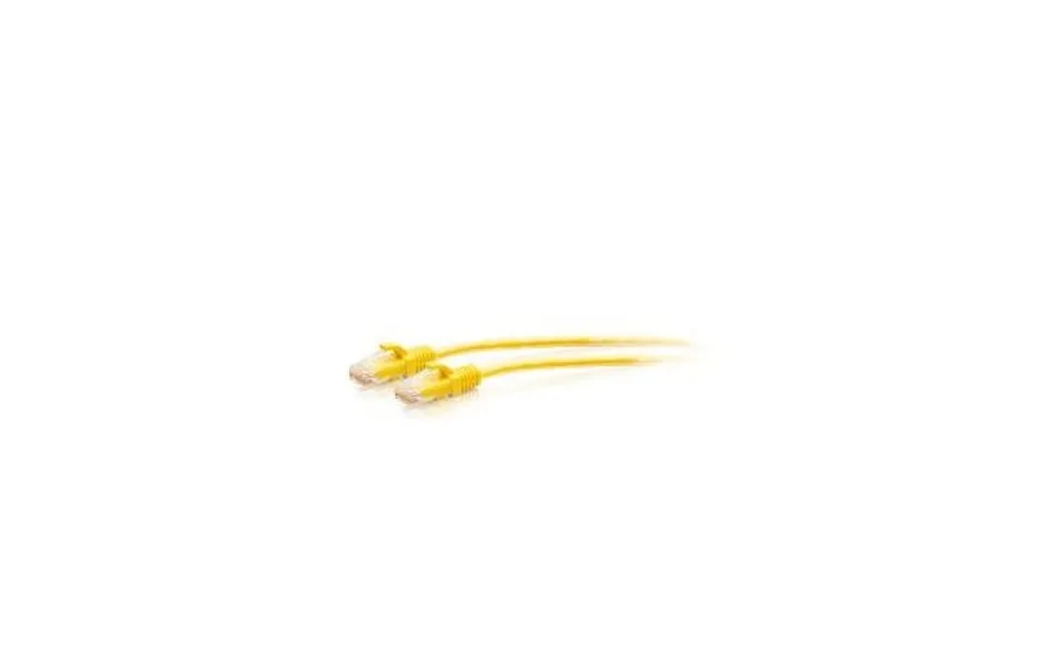 C2g 0.9m Cat6a Snagless Unshielded Utp Slim Ethernet Patch Cable - Yellow