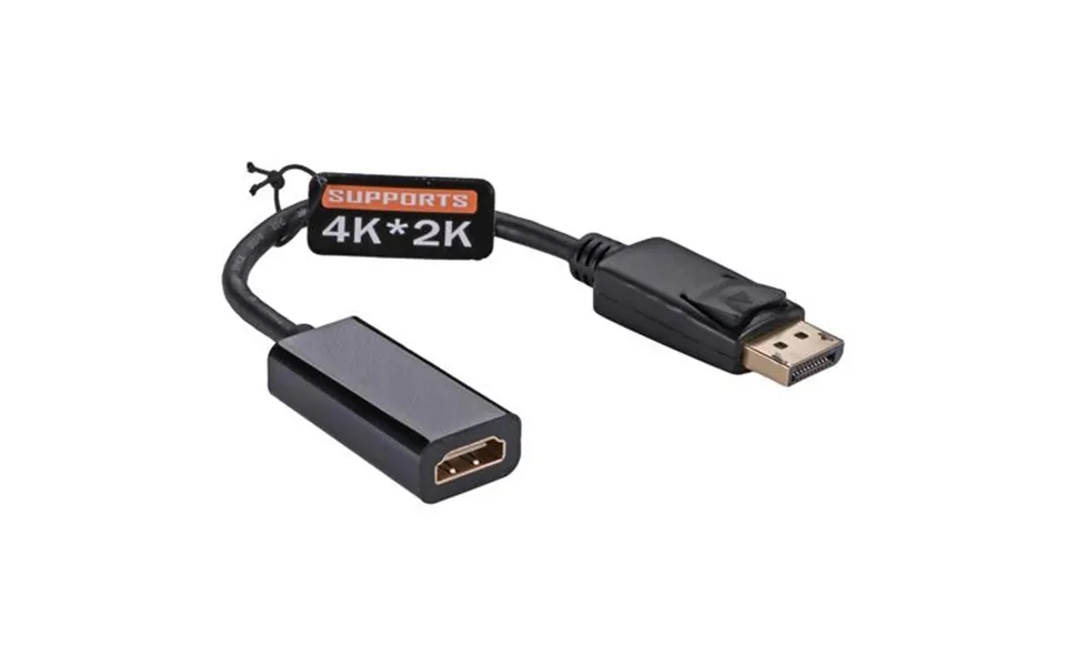 Cablenet 15cm Active Displayport Male 1.2 - Hdmi 1.4b 4kx2k 30hz Blk Adaptor