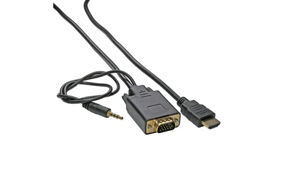 Cablenet 1.8m Hdmi 1.4b Male - Svga Male 3.5mm Stereo 30awg Black Cable