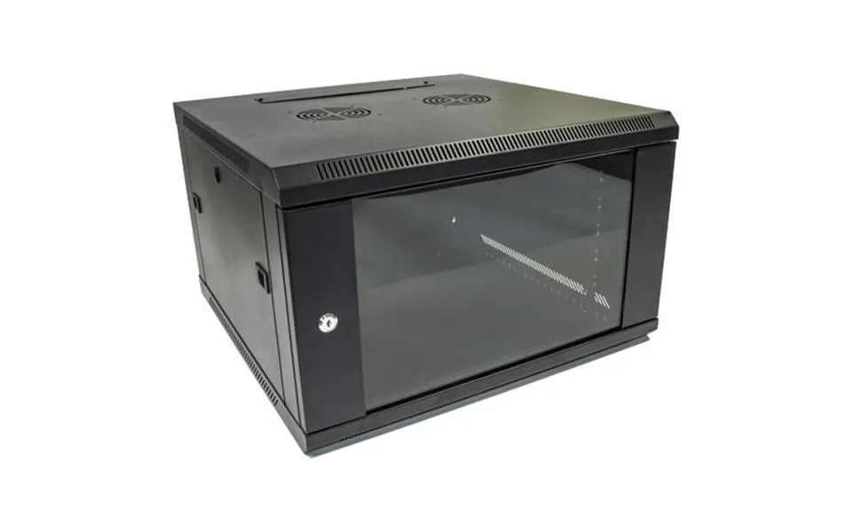 Cablenet 6u Wall Cabinet 600 Deep Black Flatpack