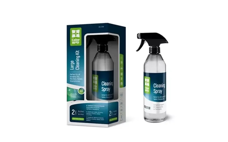 Colorway Large Electronics Kit Includes 550ml Cleaning Liquid 1 X Microfiber Cloth Amp 1 X Glass Cloth