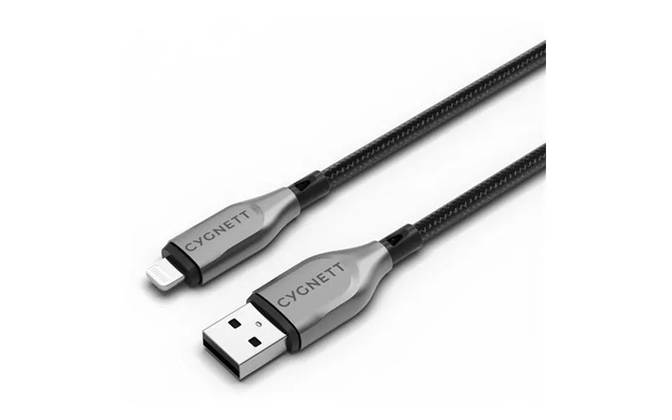 Cygnett Cy4658pccal Lightning Cable 1 M Black Grey