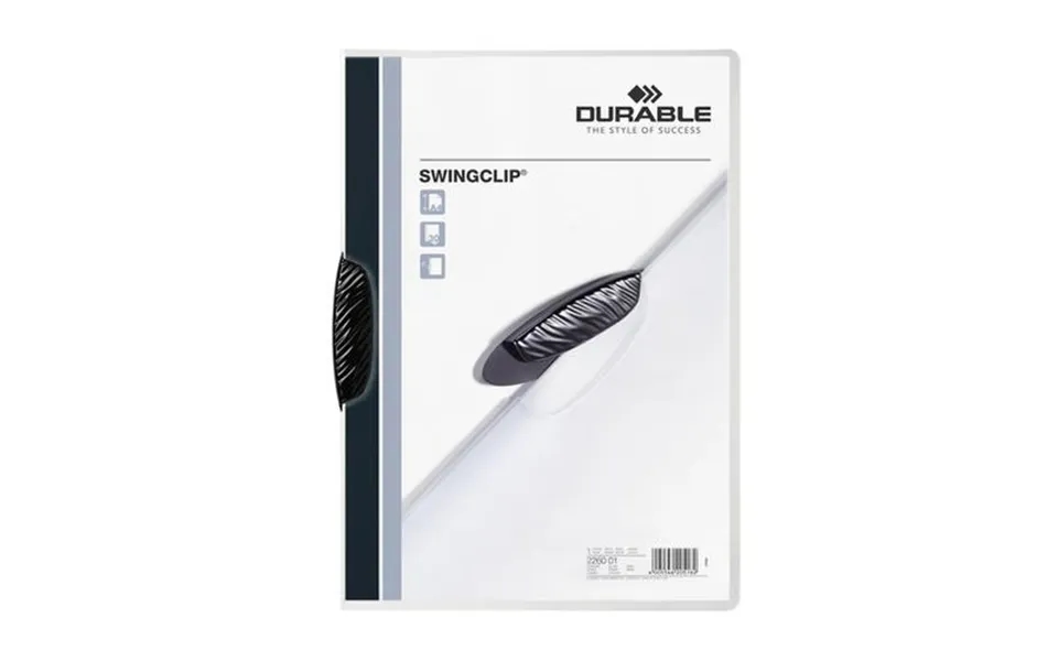 Durable Swingclip Report Cover Black