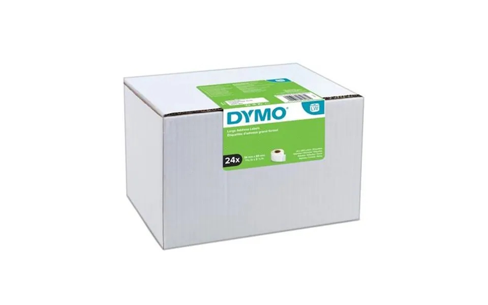 Dymo Authentic Labelwriter Large Address Labels 36mm X 89mm 24 Rolls Of 260 Easy-peel Labels 6240 Labels Self-adhesive F