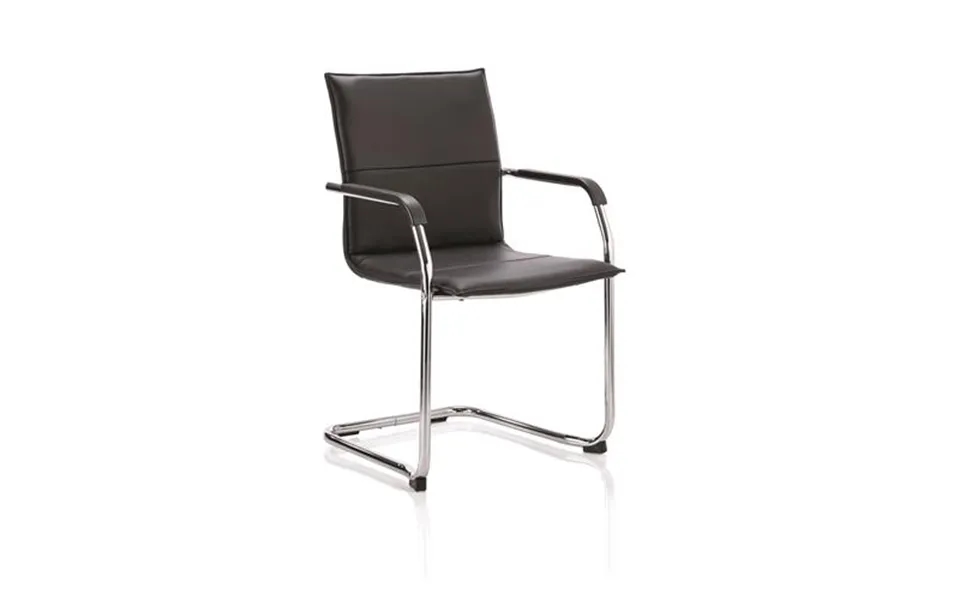 Echo Cantilever Chair Black Soft Bonded Leather Br000178